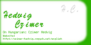 hedvig czimer business card